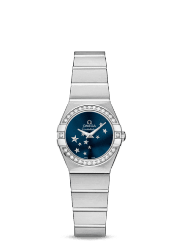 Omega Constellation Quartz 24 Brushed Stainless Steel / Diamond / Orbis