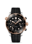 Omega Seamaster Diver 300M Master Co-Axial 44 Chronograph Stainless Steel / Sedna Gold / Black / Rubber