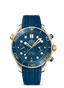 Omega Seamaster Diver 300M Master Co-Axial 44 Chronograph Stainless Steel / Yellow Gold / Blue / Rubber