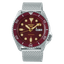 Seiko 5 Sports Suits Style Stainless Steel / Red / Mesh