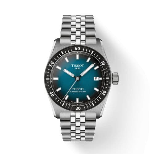 Tissot PR516 Powermatic 80 Stainless Steel / Blue Gradient / Bracelet