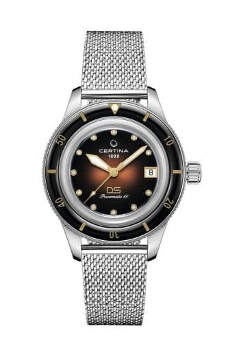 Certina DS PH200M 39 Stainless Steel / Brown Gradient / Mesh