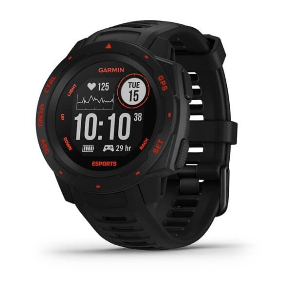 Garmin Instinct® – Esports Edition — case dimensions and design