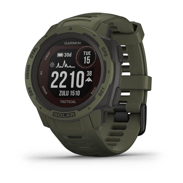 Garmin Instinct® Solar – Tactical Edition — case dimensions and design