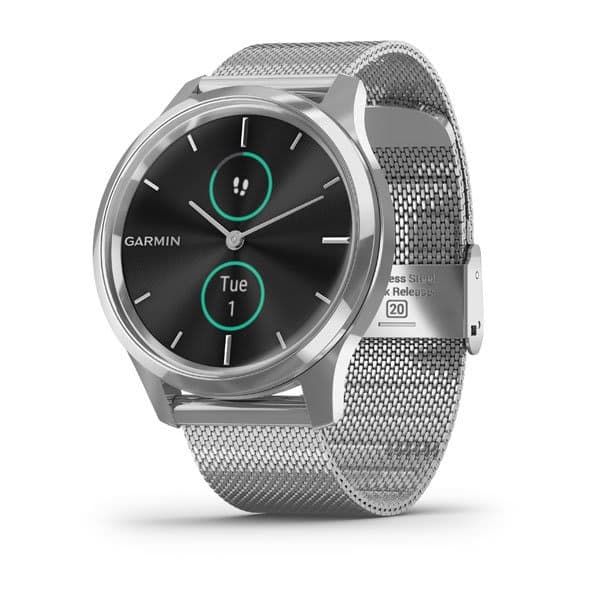 Garmin Vivomove Luxe — case dimensions and design